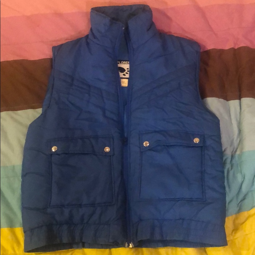 Blue Bubble vest size m